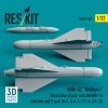 RESKIT RS32-0532 AGM-62 Walleye I ER missiles (2 pcs) with AN/AWG-16 data link pod (1 pcs) (A-4, A-6, A-7, F-4, F/A-18) (3D Printed) (1/32)